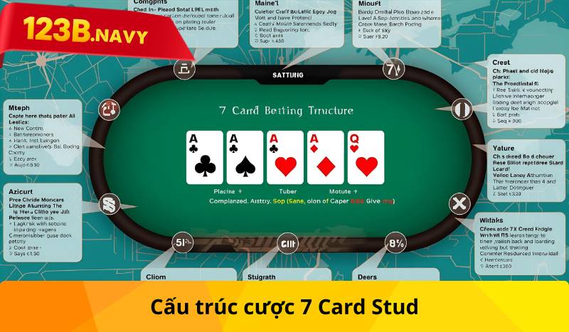 Cấu trúc cược 7 Card Stud
