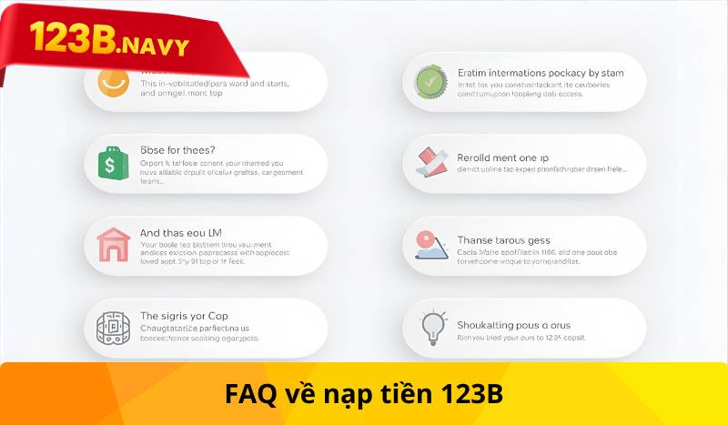 FAQ về nạp tiền 123B