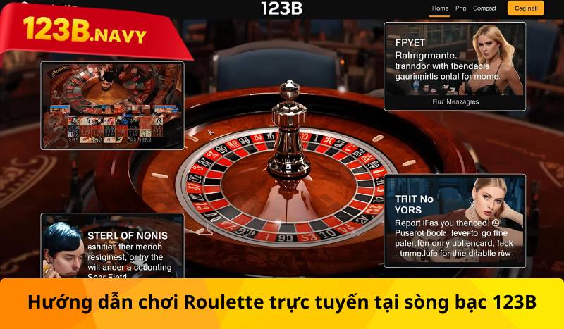 Hướng dẫn chơi Roulette trực tuyến tại sòng bạc 123B