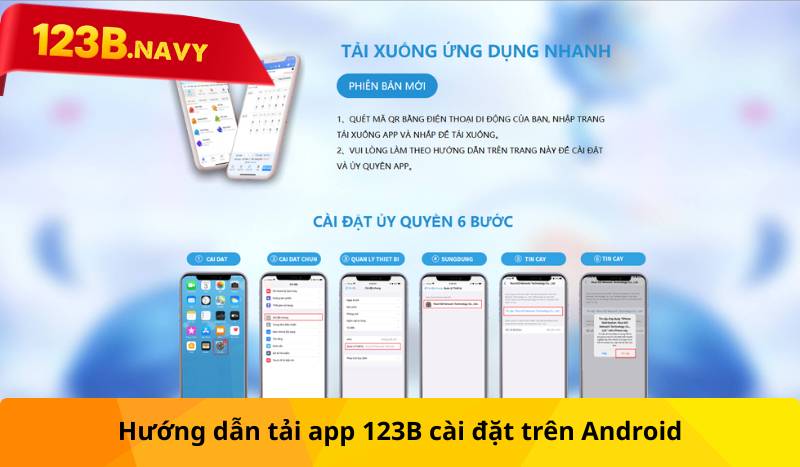 Hướng dẫn tải app 123B cài đặt trên Android
