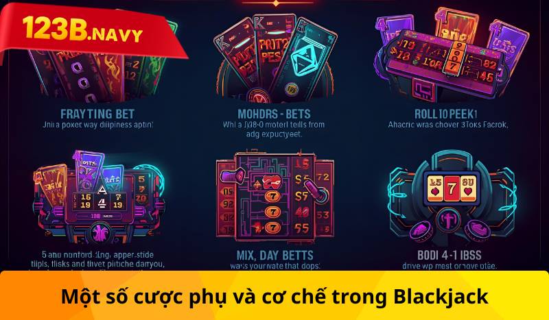 Một số cược phụ và cơ chế trong Blackjack