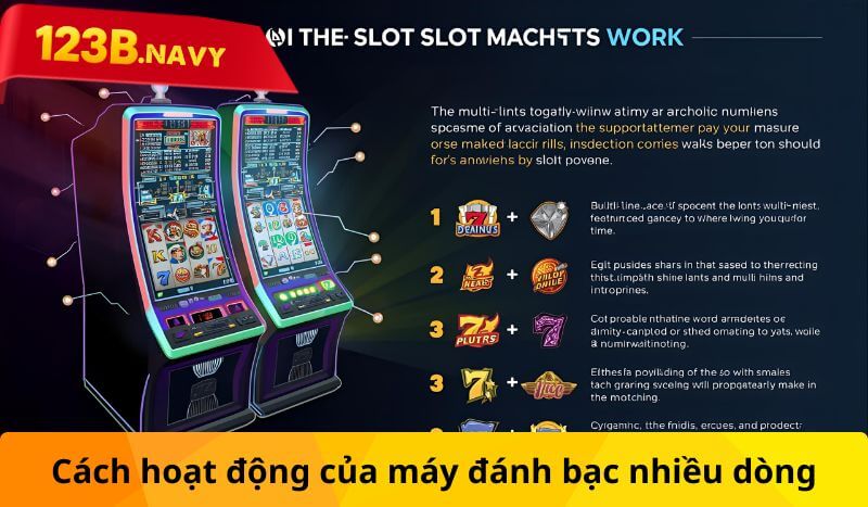 Cách hoạt động của máy đánh bạc nhiều dòng
